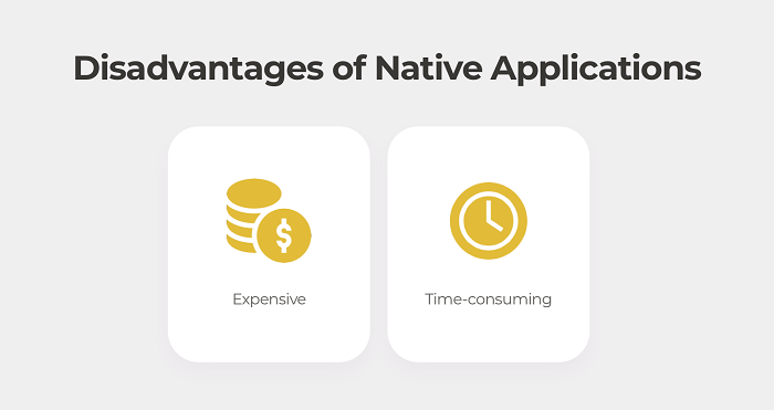 Disadvantage of Native Applications