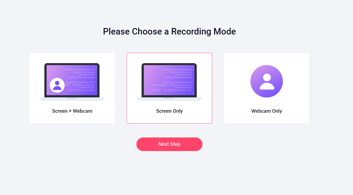 Choose a recording mode