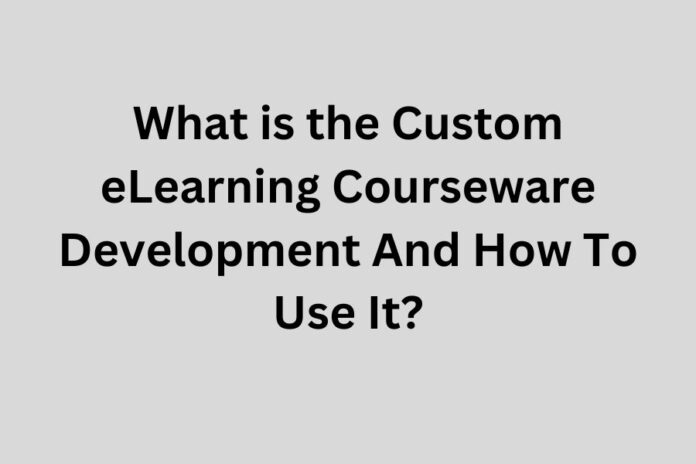 What is the Custom eLearning Courseware Development And How To Use It